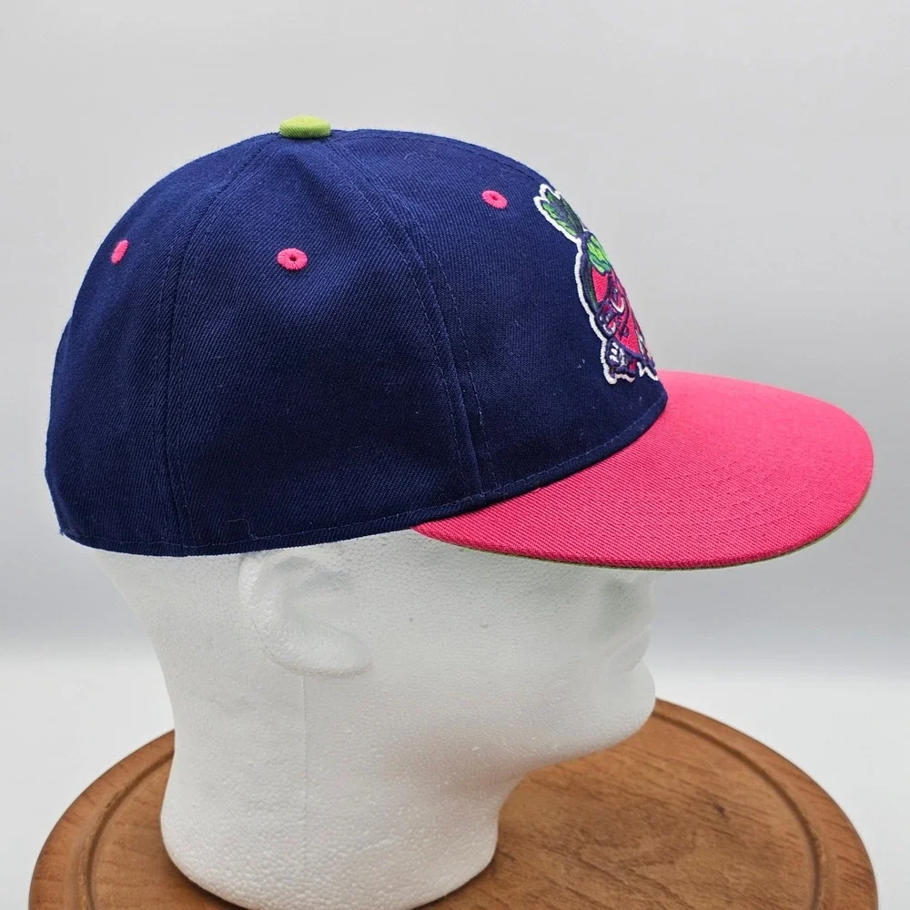 RSVLTS The Office Schrute Farms Beet Hat Sloped‎ Crown Navy Pink Snapback Cap